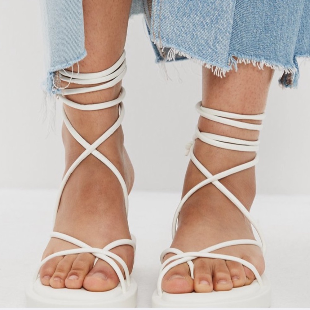 Platform Lace Up Sandals